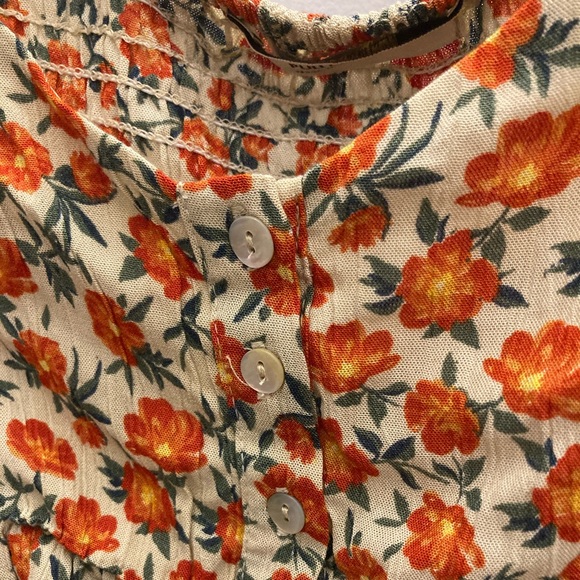 🔻 SOLD 🔻 Rose off the shoulder sundress - Picture 4 of 5